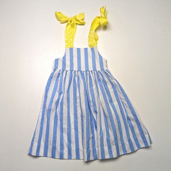 Vintage The Bailey Boys Dress Girls Size 2T Blue Stripe Rubber Ducky Sundress - Picture 6 of 8